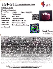 7.01 Ratti Natural New Burma Ruby with Govt. Lab Certificate-(4551)
